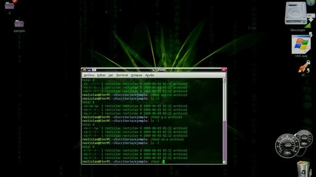 Minitutorial comando chmod Ubuntu 8.04 Linux смотреть онлайн