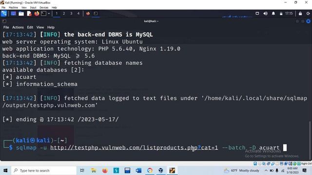 Using sqlmap to find database name, table, columns and data смотреть онлайн