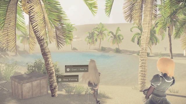 Nier: Automata A2 FISHING IN DESERT OASIS 1 HOUR AMBIENCE (2017 GAME A-RPG) смотреть онлайн