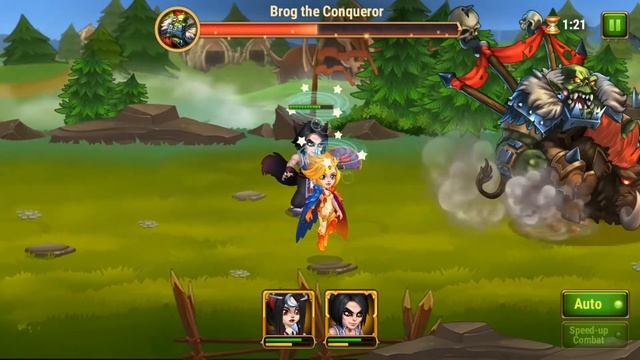 Satori and Celeste vs Brog the Conqueror 115 lvl - Hero Wars Mobile - 14.04 смотреть онлайн