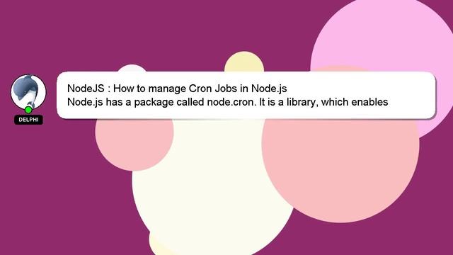 NodeJS : How to manage Cron Jobs in Node.js смотреть онлайн