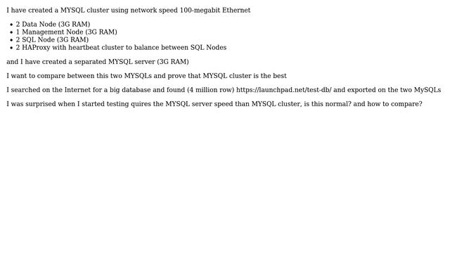 DevOps & SysAdmins: Compare between MYSQL cluster and MYSQL server смотреть онлайн