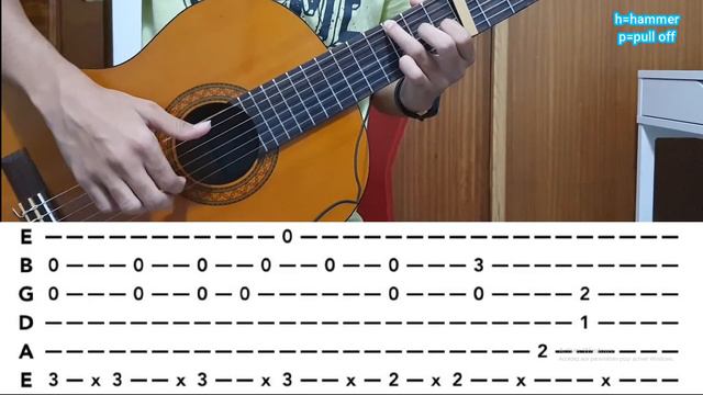 deathbed-powfu guitar tabs(capot fret 6) смотреть онлайн
