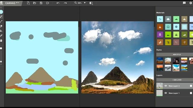 NVIDIA Canvas - AI Painting Tool like Photoshop смотреть онлайн