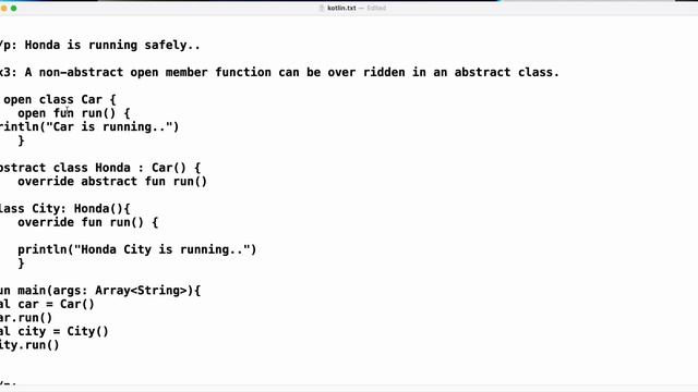 Detailed discussion of inheritance, abstraction ,interface concepts in Kotlin смотреть онлайн