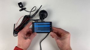 Включение и обзор меню автомобильного регистратора Q19 с тремя камерами