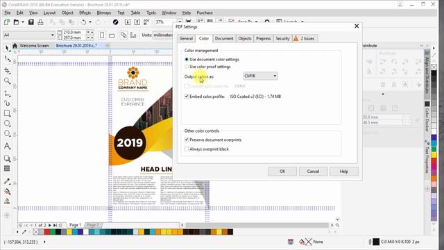 CorelDraw | Export PDF Printing Setting | Hindi смотреть онлайн