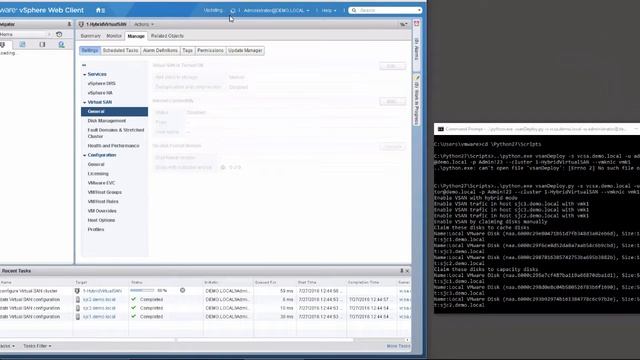 Using the Virtual SAN Management API for Python to configure Virtual SAN. смотреть онлайн
