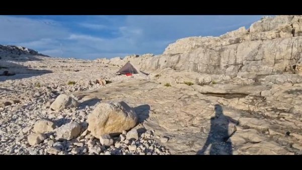 Shore fishing with aqua marina caliber, Istria Croatia