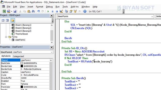 [SQL] Cara Membuat Kode Otomatis VBA Excel SQL Statement смотреть онлайн