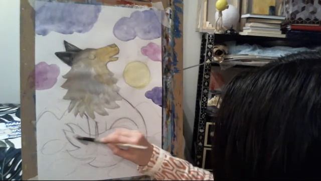 Рисуем волка с детьми 5 лет и старше смотреть онлайн