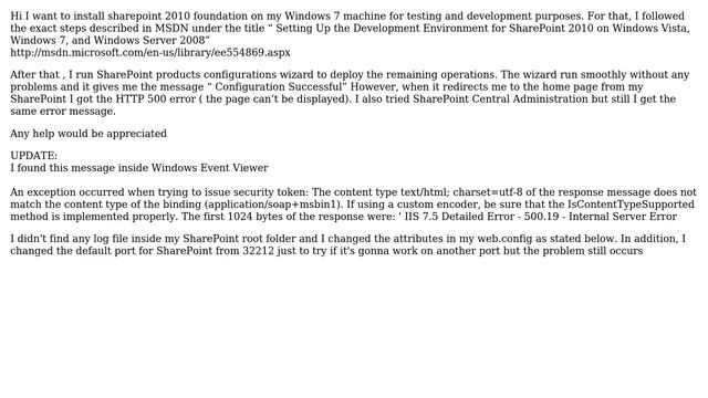 Sharepoint: Sharepoint Foundation 2010 give me HTTP 500 error (2 Solutions!!) смотреть онлайн