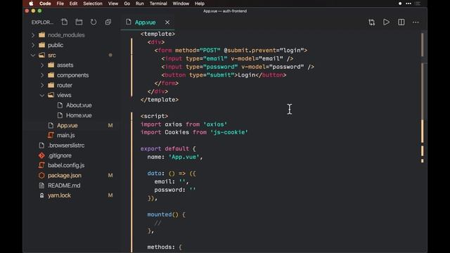 Membuat Otentikasi dengan Laravel dan Vue.js (part 2) смотреть онлайн