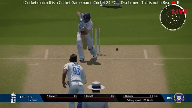 ?LIVE : IND vs ENG - 2nd TEST | England tour of India 2024 | Score & Commentary | Cricket24 PC смотреть онлайн