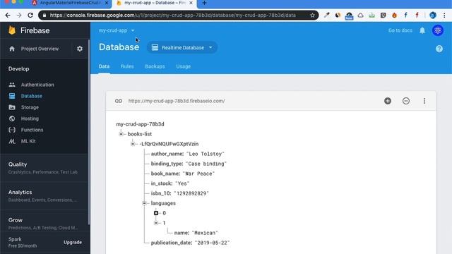 Demo Angular 7 Firebase 6 CRUD Web App with Angular Material 7 смотреть онлайн