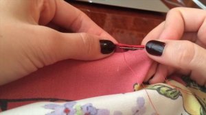 Обработка края шёлкового платка РУЛИКОМ