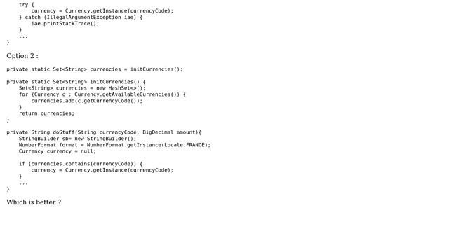 Software Engineering: Handling Currency getInstance throwing IllegalArgumentException смотреть онлайн