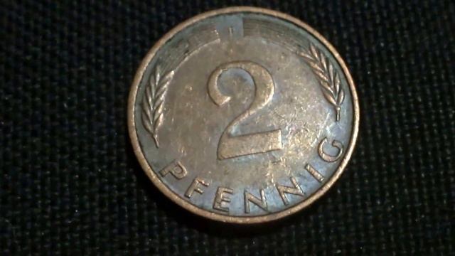Монета 2 pfennig 1976 года ФРГ Обзор и цена немецкой монеты смотреть онлайн