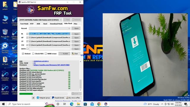 How To Samsung Galaxy A04S Flash Android 12 U1 One Ui 4 1 |Samsung A047f flashing And firmware Free смотреть онлайн