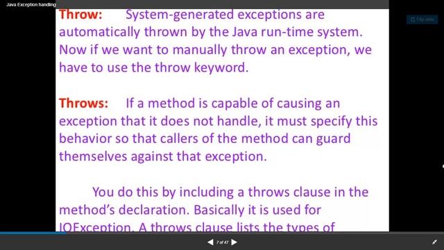 26 Exception Handling смотреть онлайн