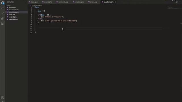 Basics of PHP in 1 Hour | 006 Conditions | Udemy | Code at Night смотреть онлайн