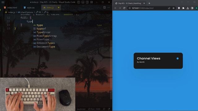 ASMR Programming - Apex Charts in Javascript - No Talking смотреть онлайн