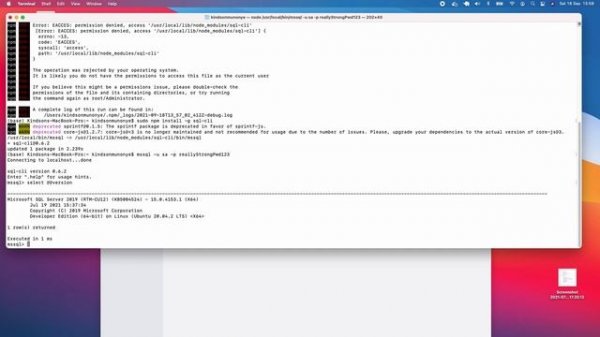How to Install MS SQL Server on Mac and Create Databases - Step by Step