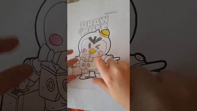 Раскраска Мистер пи из игры brawl Stars смотреть онлайн