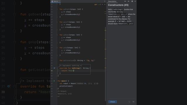 Kotlin - Robot Part 4 toString смотреть онлайн