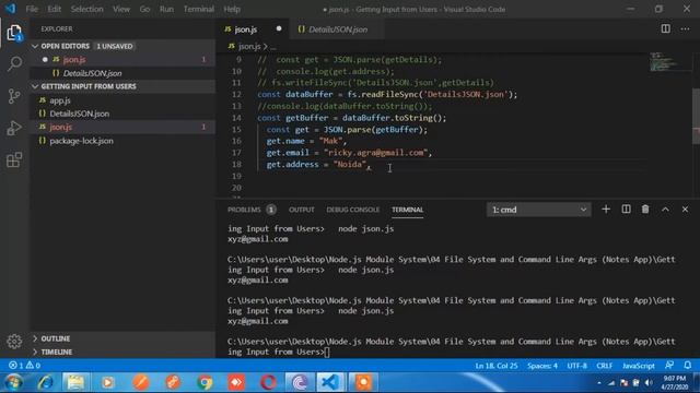 4 0 How to modified create JSON Data Node in Hindi смотреть онлайн