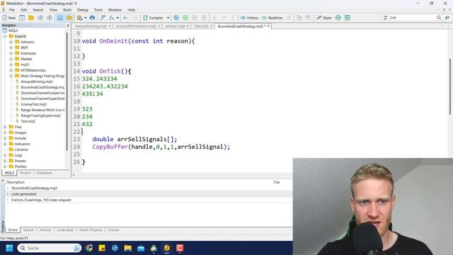 MT5 Boom and Crash Strategy Expert Advisor Programming Tutorial смотреть онлайн