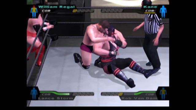 WWE - William Regal & Lance Storm vs. Kane & RVD (ALL COM) - No Way Out 2003 смотреть онлайн