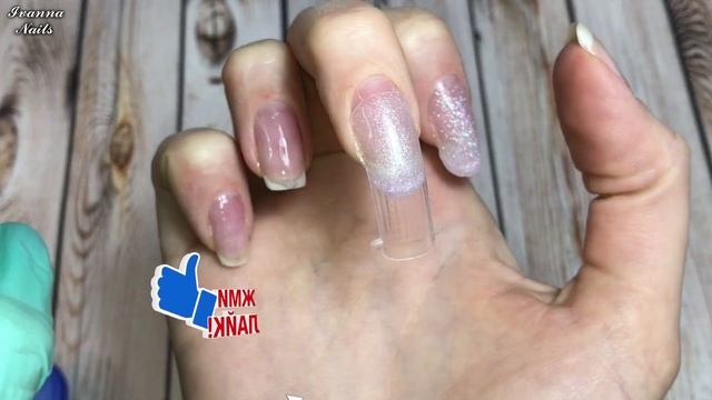 Как нарастить ногти на верхние формы?BORN PRETTY Glitter Extension Nail Gel смотреть онлайн