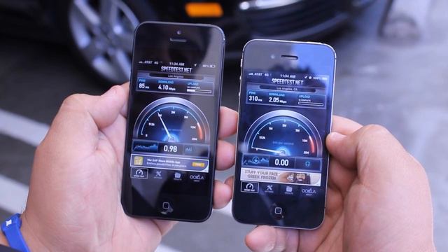 iPhone 5 Vs. 4s - 3G/LTE Prueba de Velocidad !!! смотреть онлайн