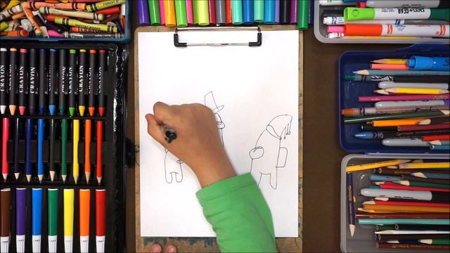 How to Draw Among Us Characters. Step-by-Step. смотреть онлайн