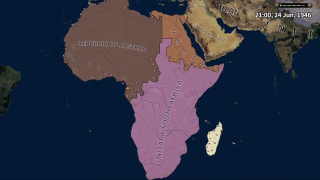 AFRICA BATTLE ROYALE HOI4 TIMELAPSE смотреть онлайн
