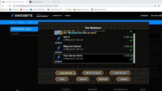 Start up a Minecraft forge Server tutorial Shockbyte смотреть онлайн