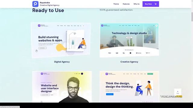 Keystroke - Creative Agency Digital Agency WordPress Theme business seo Website Builder смотреть онлайн
