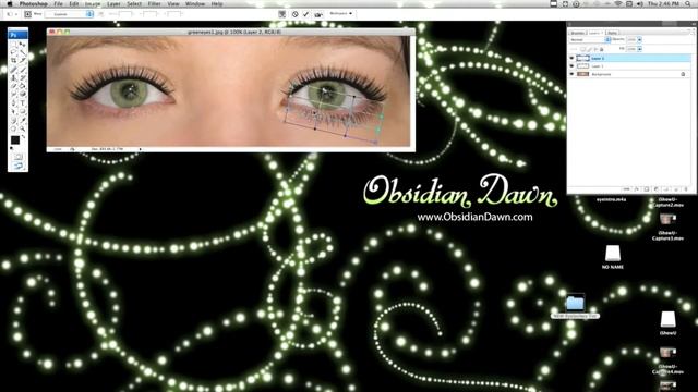 Realistic Eyelashes & Eyeshadow Makeup Effects in Photoshop Tutorial смотреть онлайн