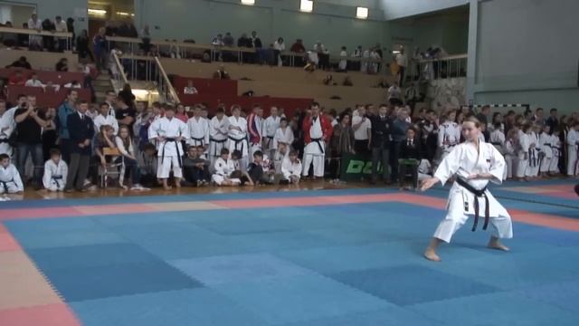 Shotokan Karate 2012 Kata Women 1st Place Gojushiho-Sho Stepanova Alexandra (Perm)