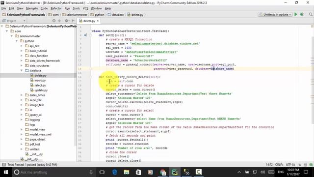 Lesson 17 Python Database Delete Test смотреть онлайн