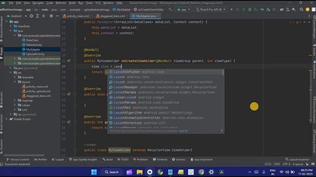 Retrieve Image from Firebase Database and Display in Staggered Layout in Android Studio using Java смотреть онлайн