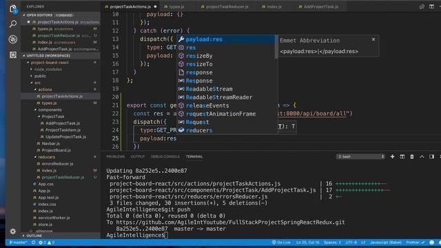 14/18 - Full Stack Project: Spring Boot 2.0, ReactJS, Redux - Get project tasks to state смотреть онлайн