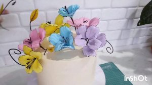 Простые в исполнении, но очень красивые и нежные цветы из мастики