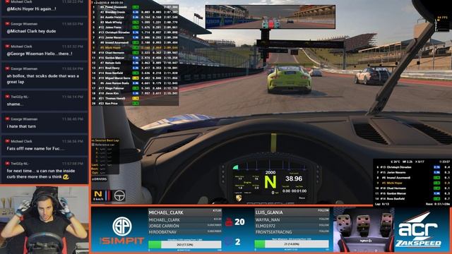 iRacing Porsche 911 GT3 at COTA - Setup Work and Race in Top Split going for Podium смотреть онлайн
