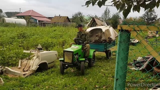 купил ваз, сдавал металл на самодельном мини тракторе смотреть онлайн