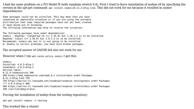 Can't install latest NodeJS on Debian Stretch (2 Solutions!!) смотреть онлайн