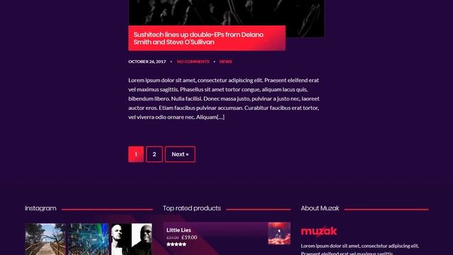 Muzak - Music WordPress theme смотреть онлайн