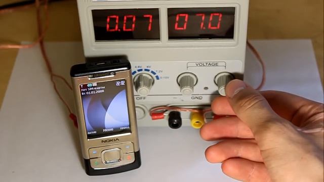 Nokia 6500. Тест повышение напряжения питания смотреть онлайн
