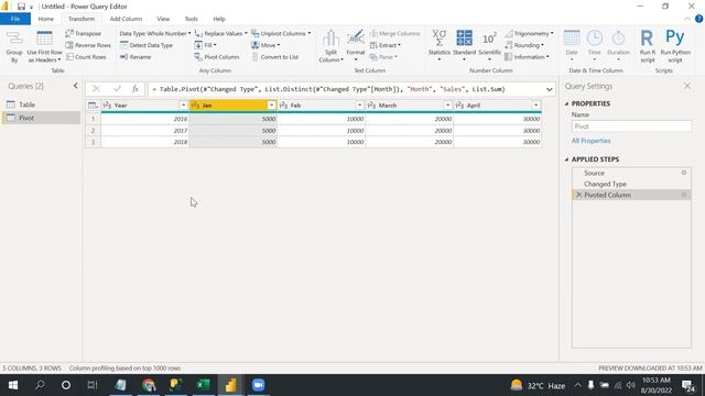 Power BI Tutorial || Power BI Pivot UnPivot || Nitya Cloudtech смотреть онлайн